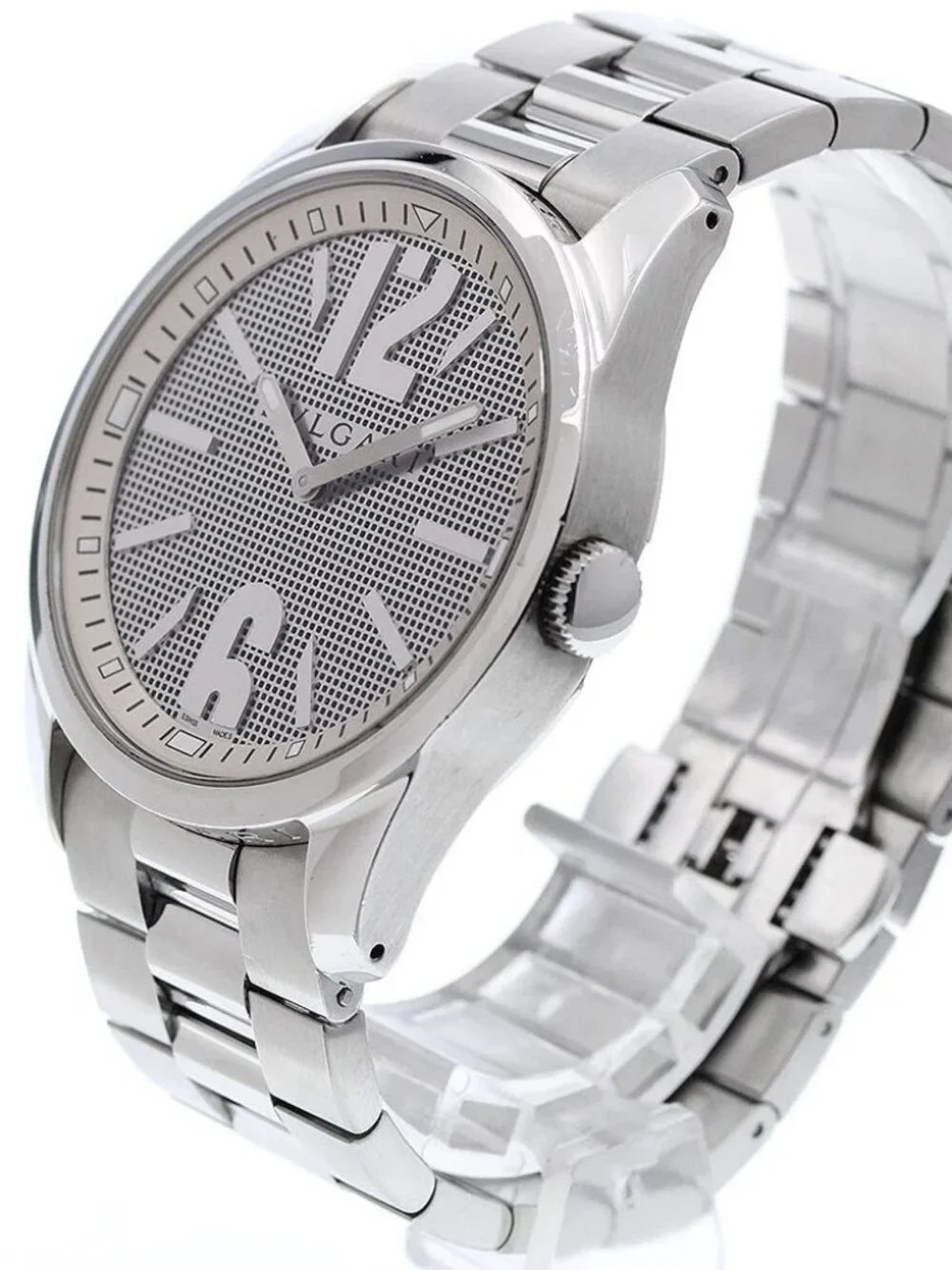 BVLGARI Solo tempo ST42S gray Dial Quartz Men's Watch_958340